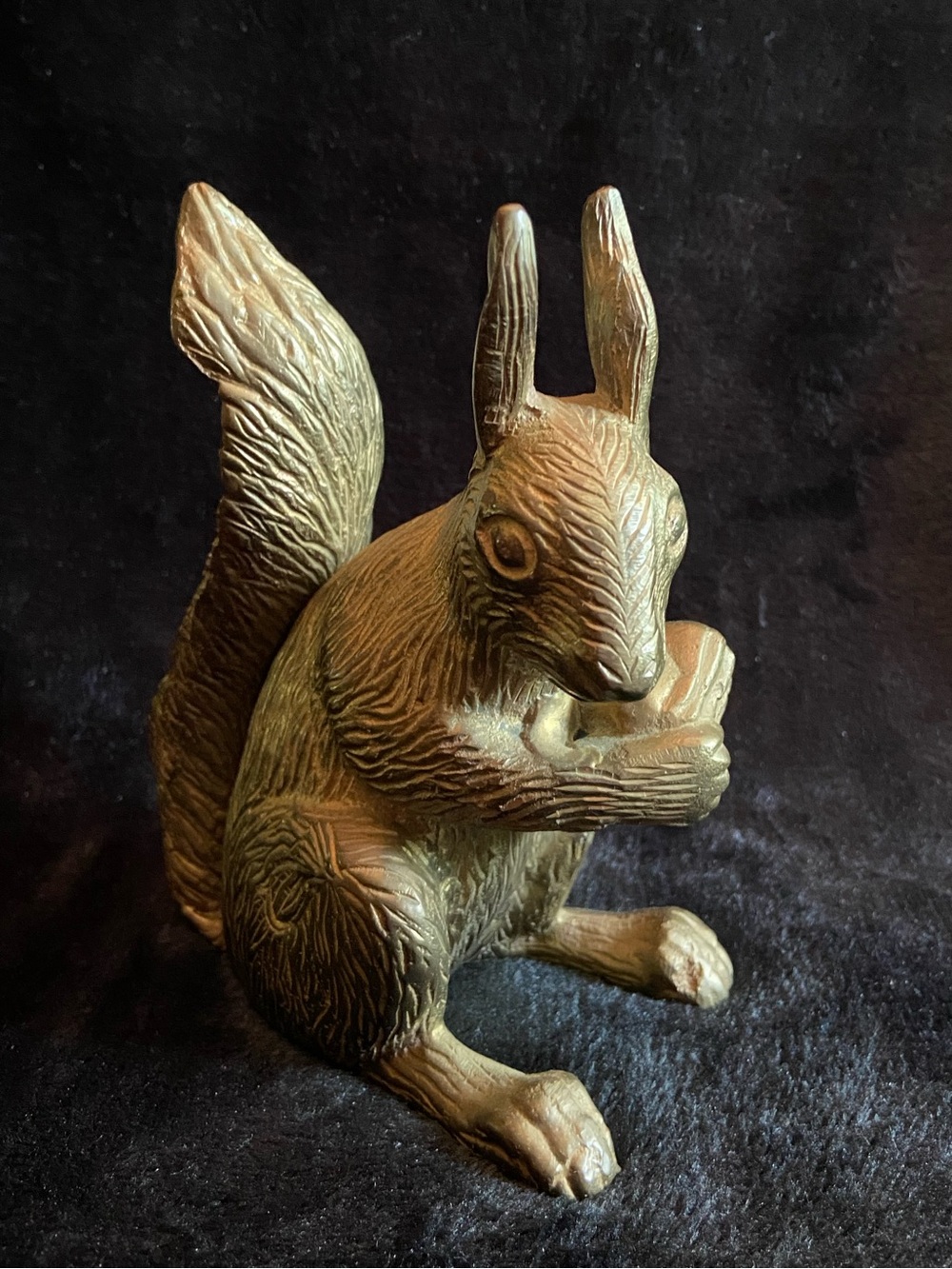 Decorative Brass  Squirrel Figurine